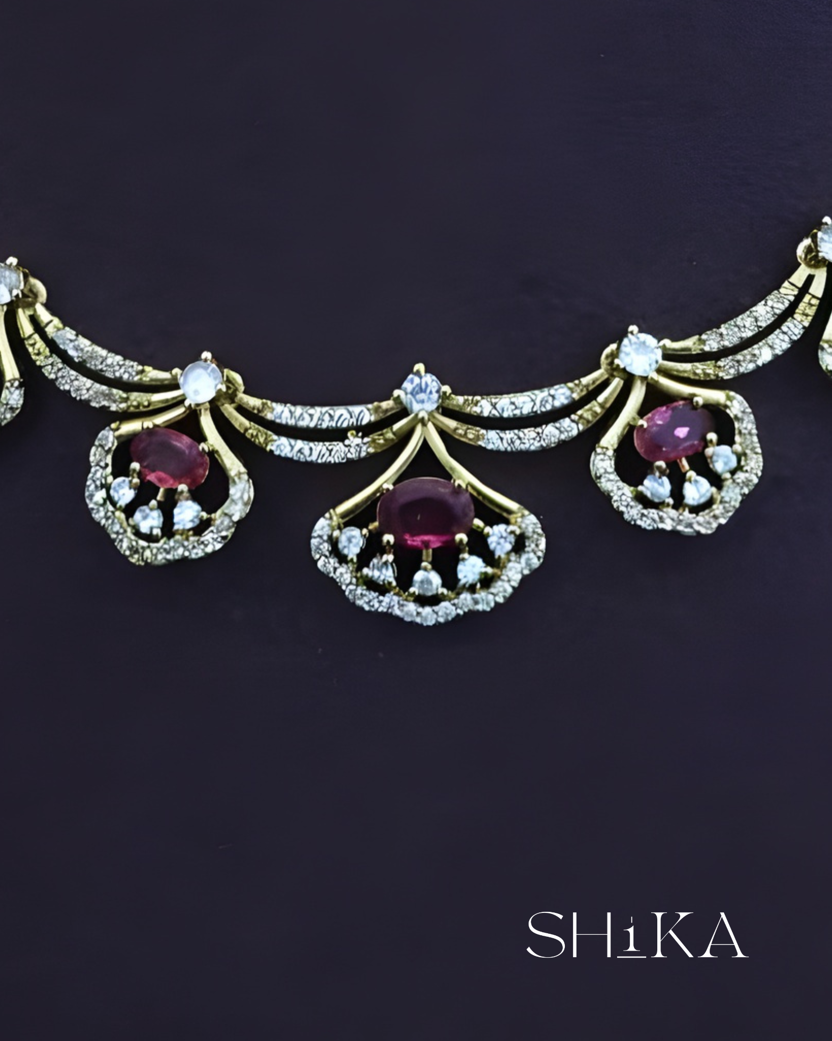 CZ Stone Necklace Set