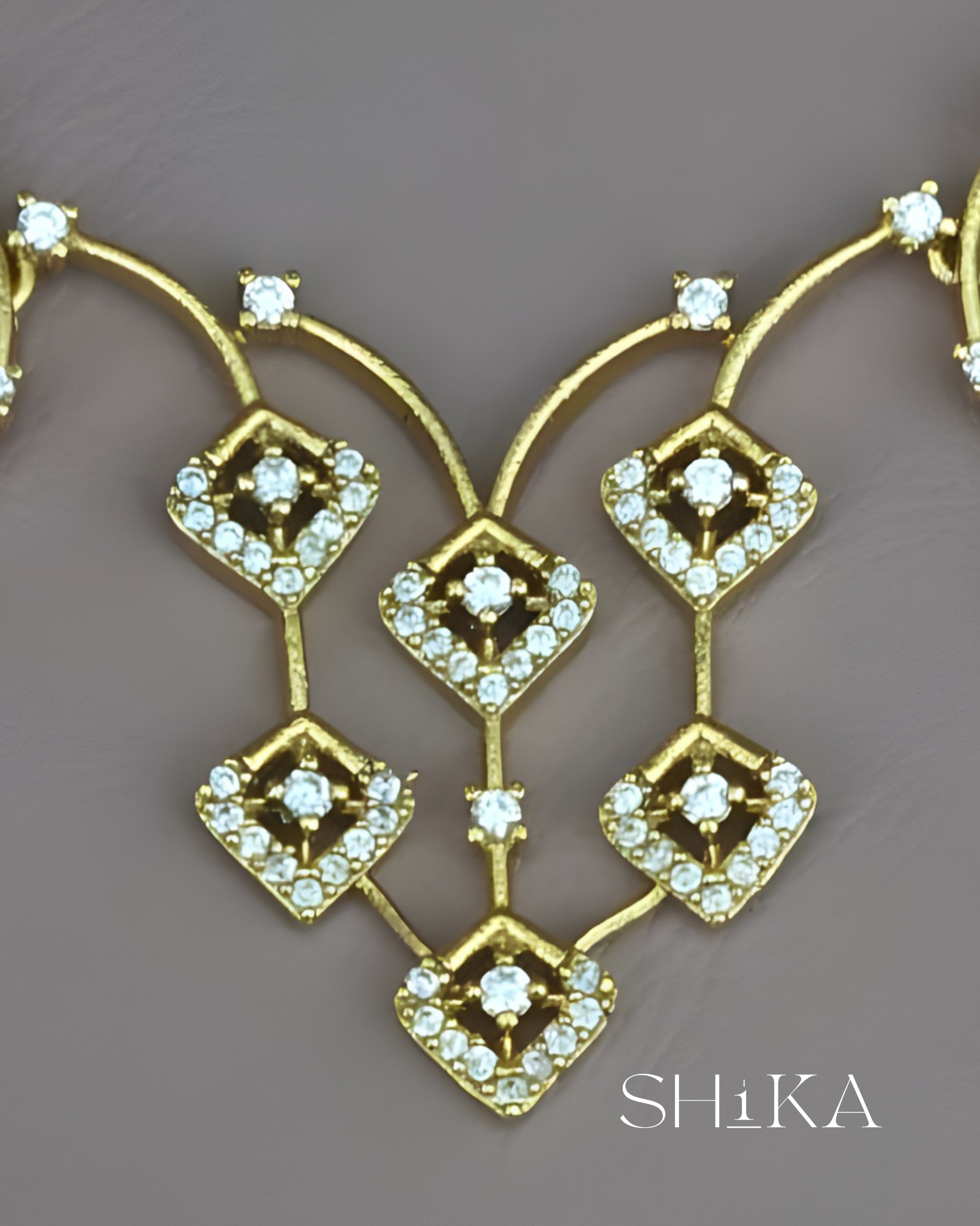 Diamond Vine Necklace Set