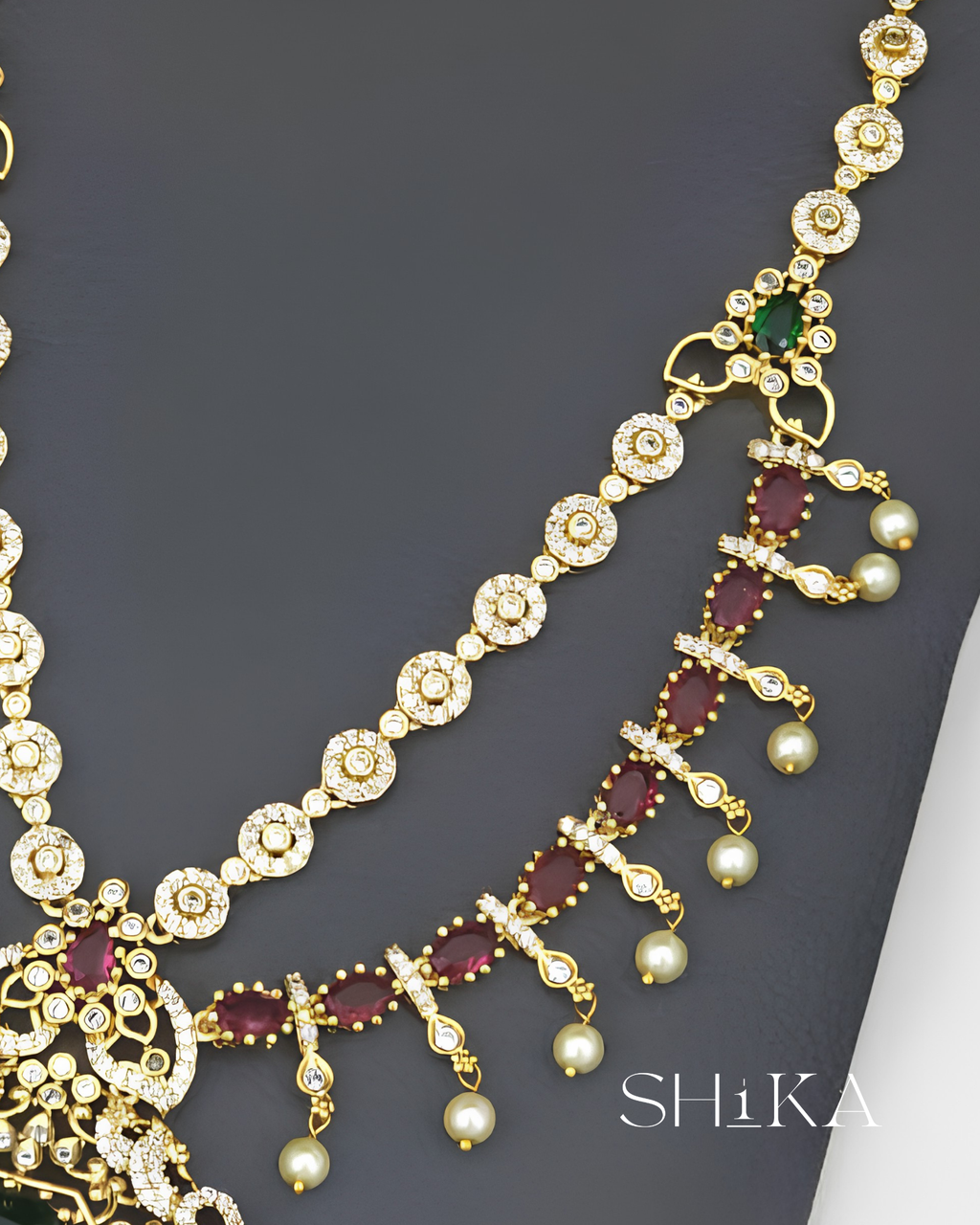 Rangmahal Kundan Necklace Set
