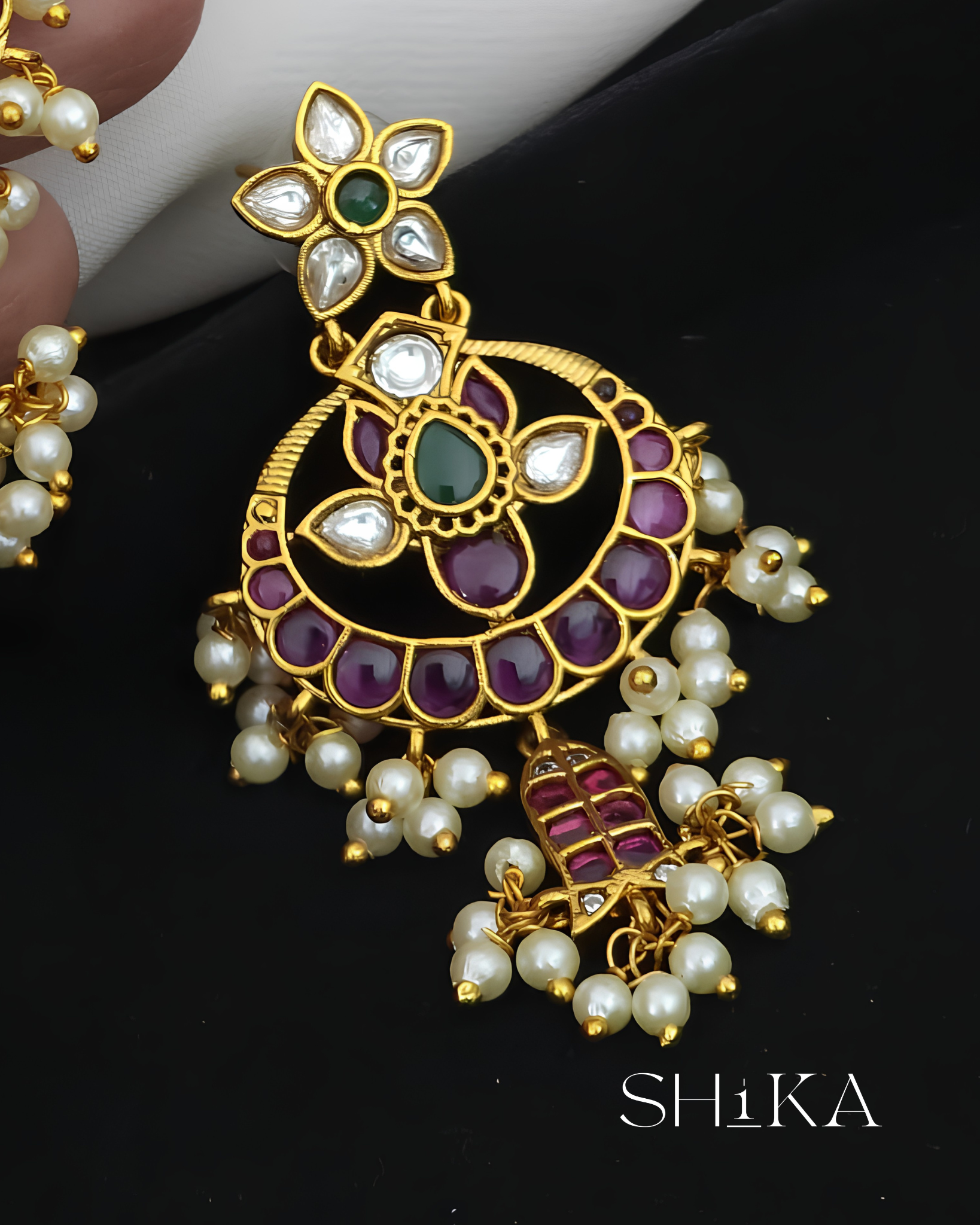 Rangrani Chandbali Earrings
