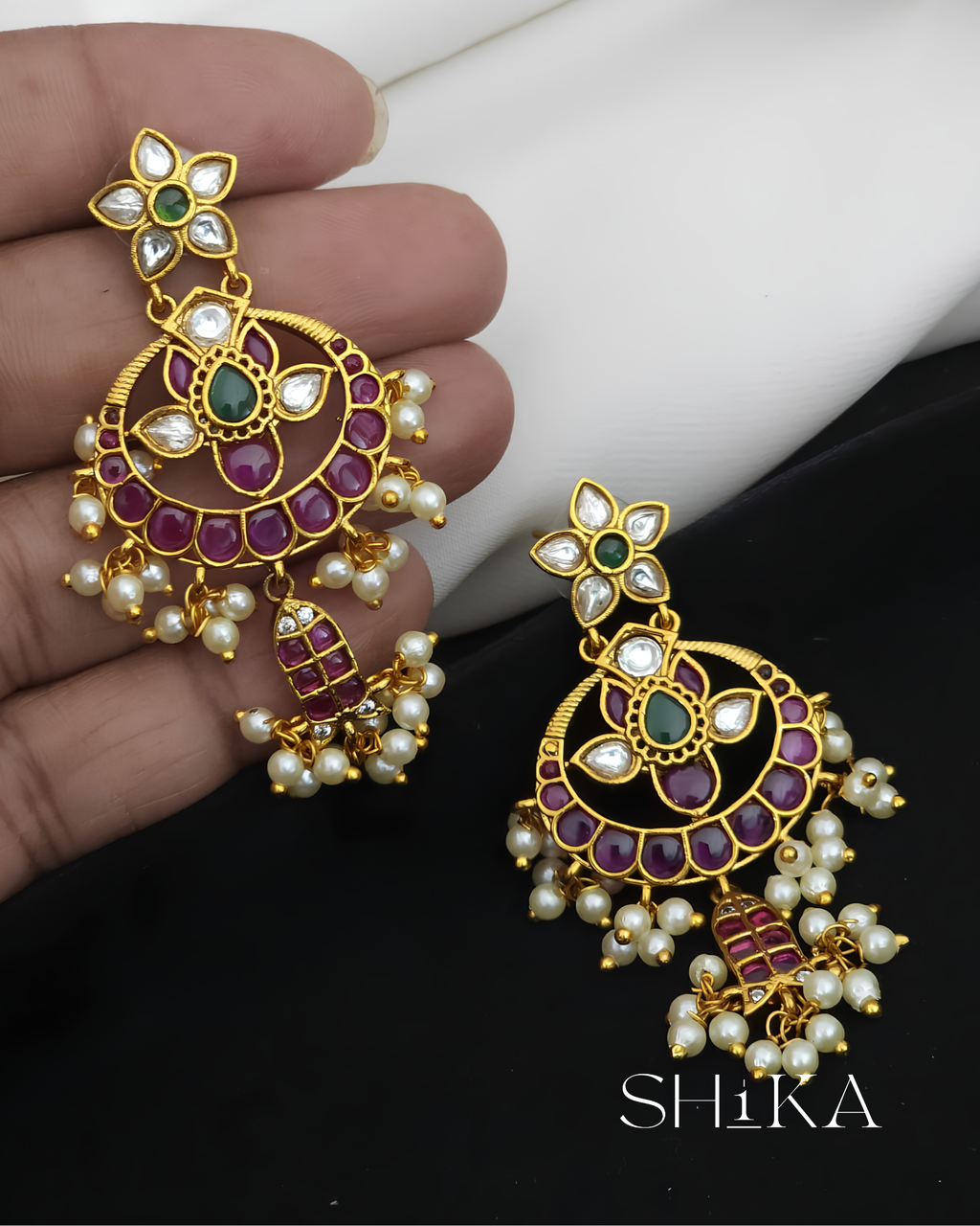 Rangrani Chandbali Earrings