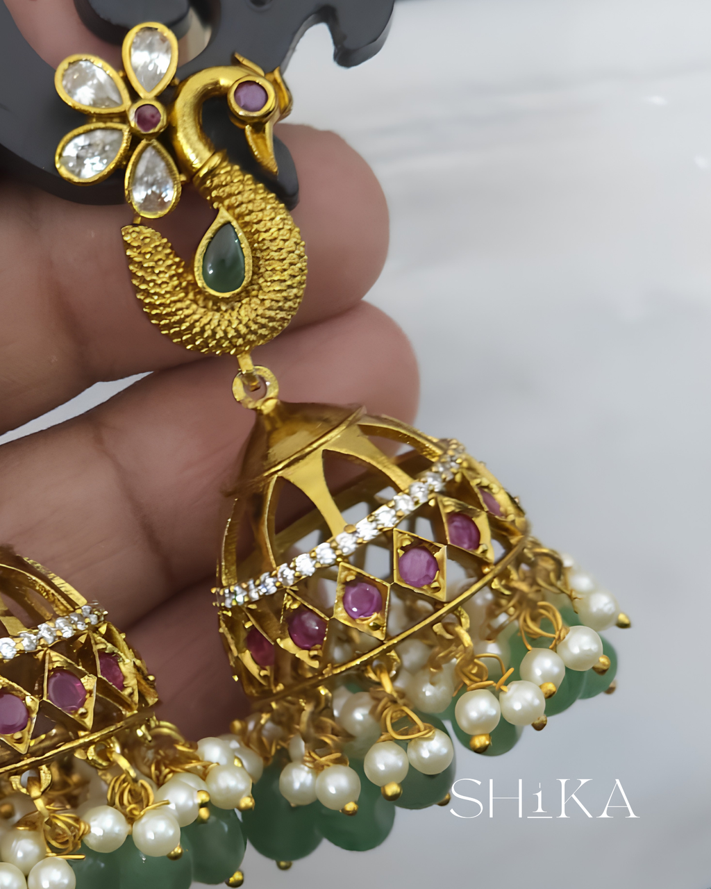 Mayuri Jhumka Earrings