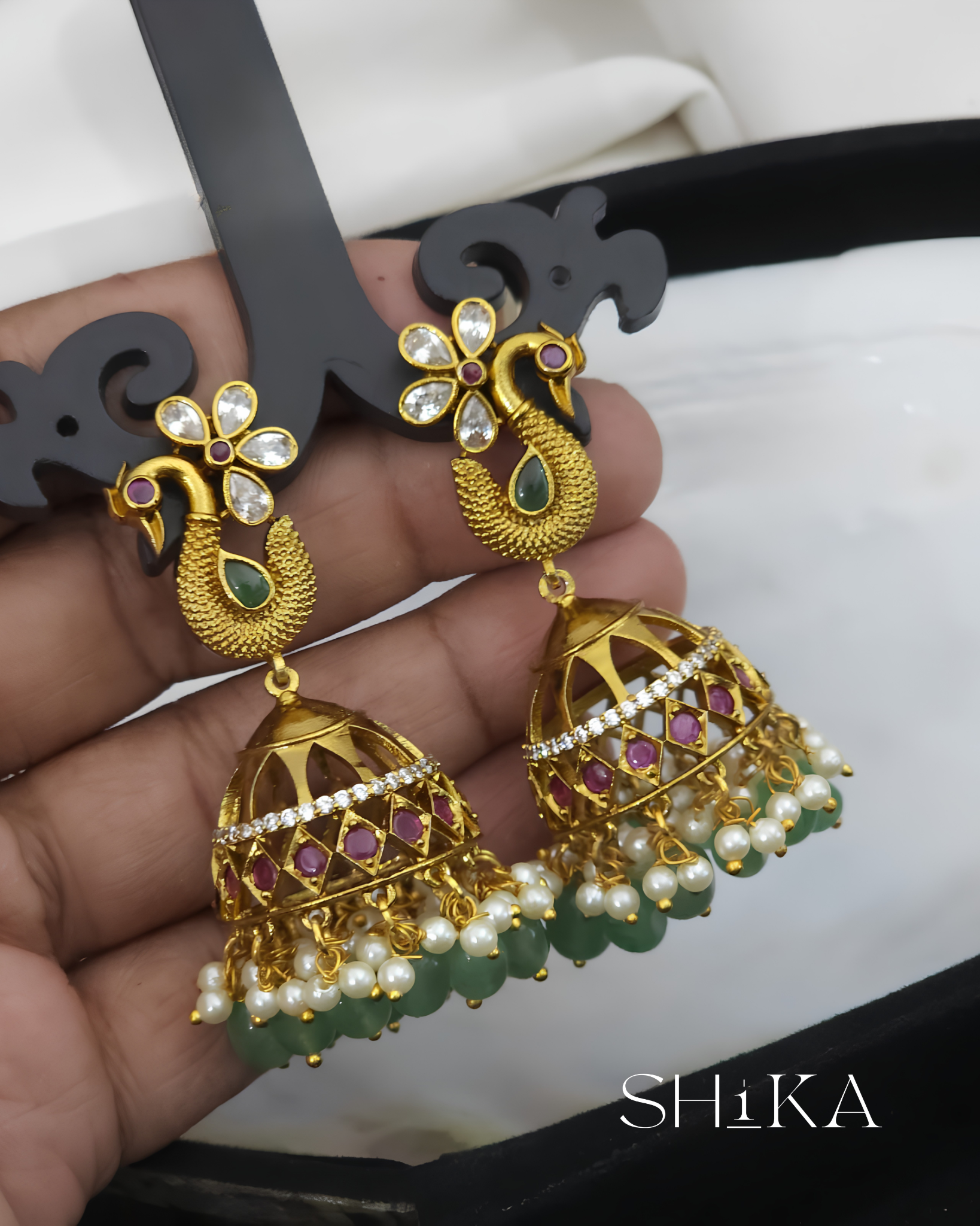 Mayuri Jhumka Earrings