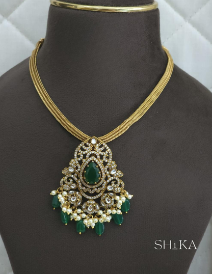 Sarvani Ruby Necklace Set