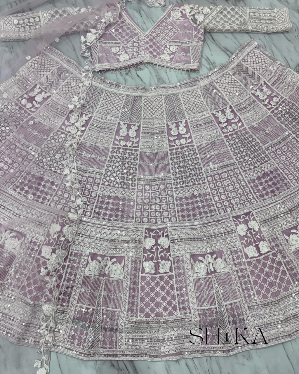Digital Radiance Lehenga