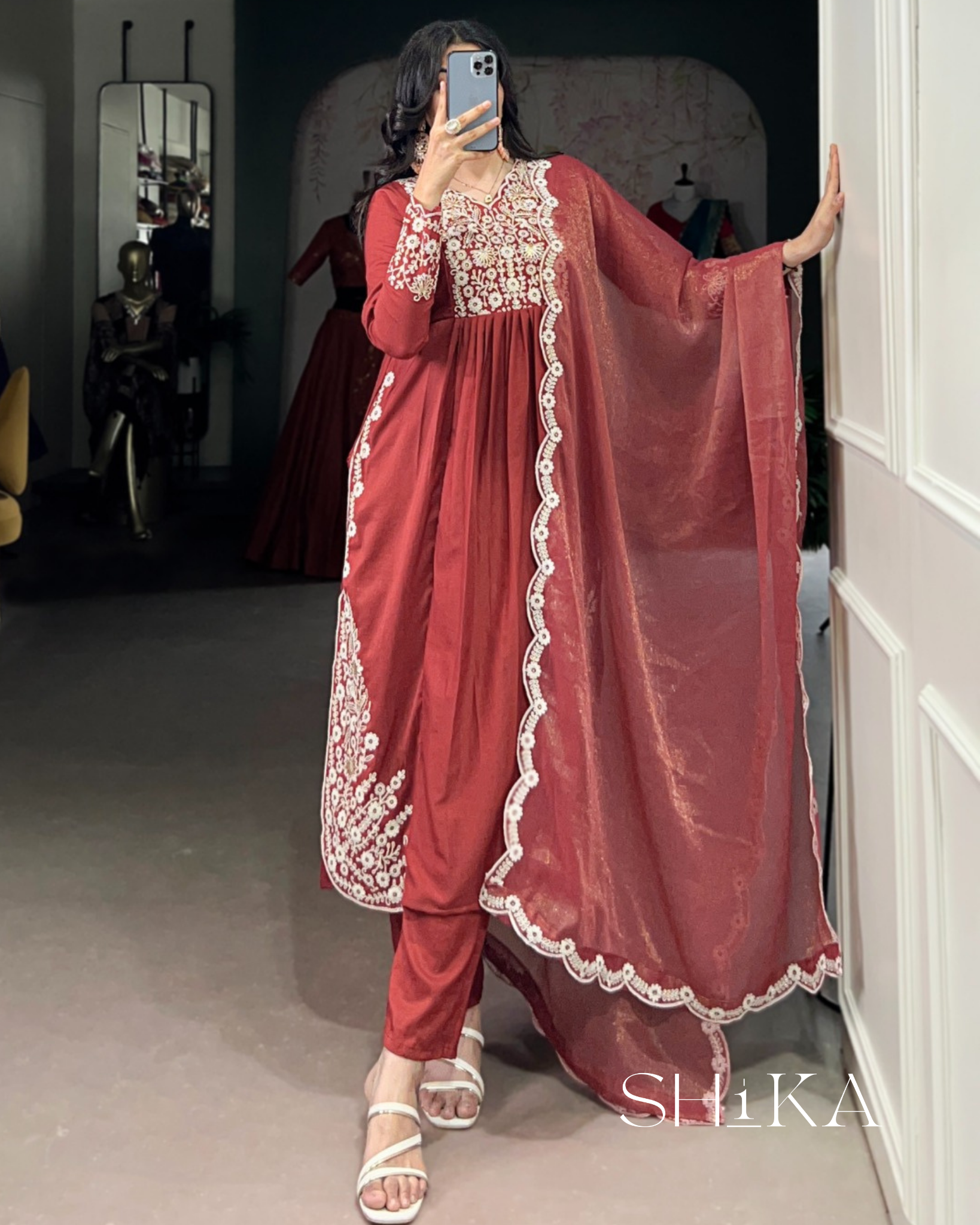 Coral Lagoon Kurti Set