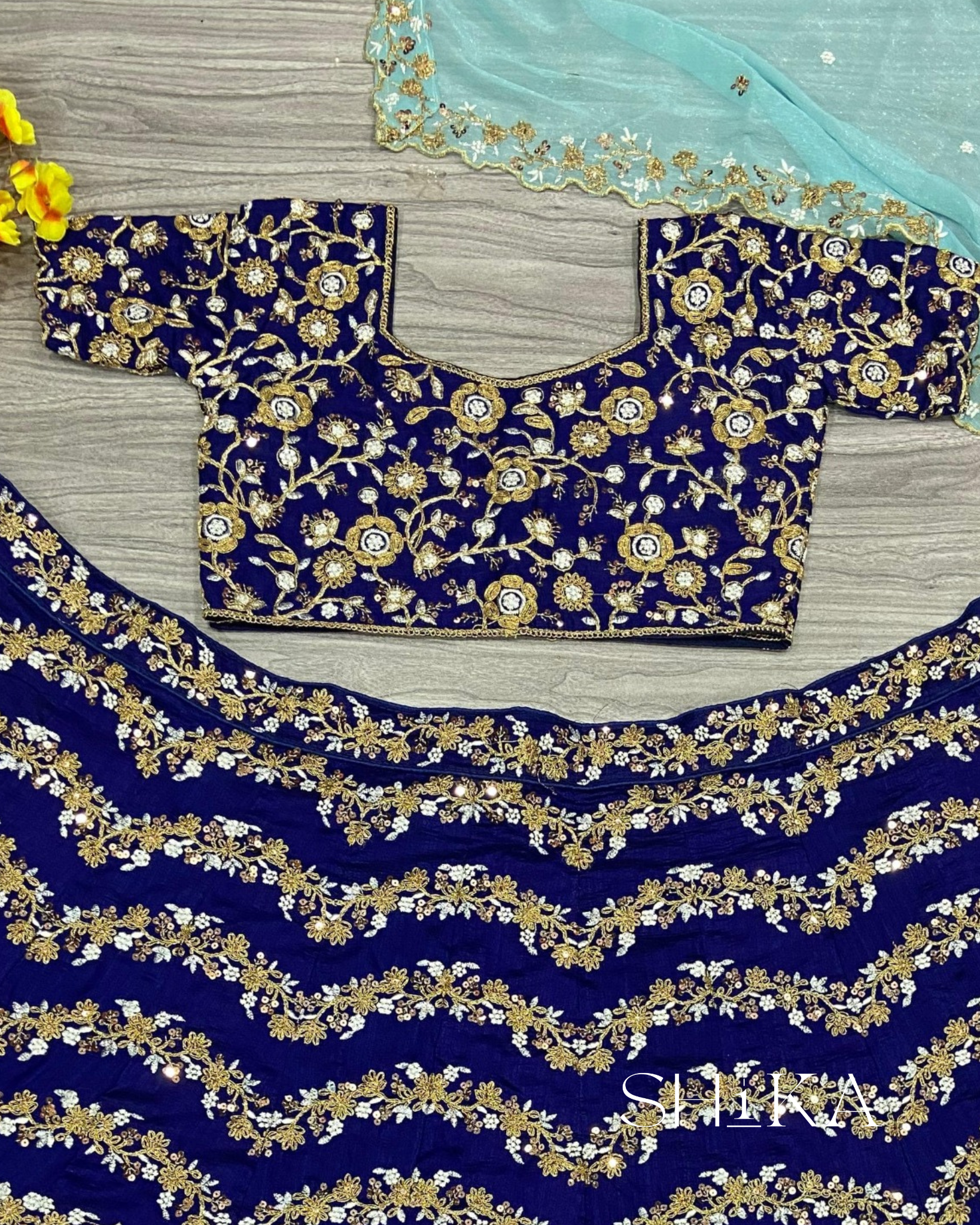 Twilight Tide Lehenga