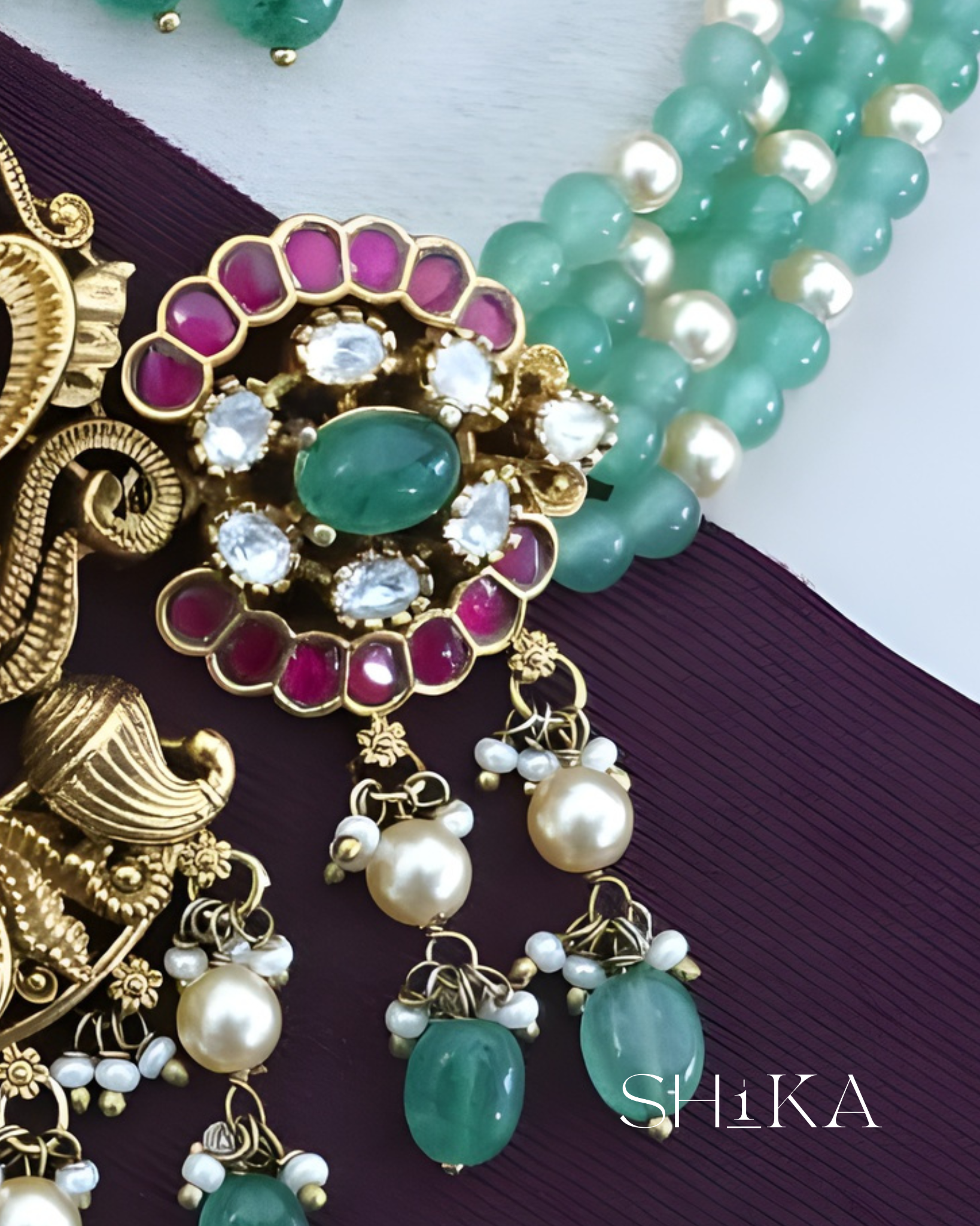 Laxmi Devi Jadau Kundan Choker Set