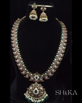Detachable Kempu Necklace Set