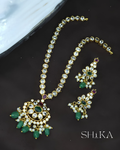 Emerald Bloom Necklace Set