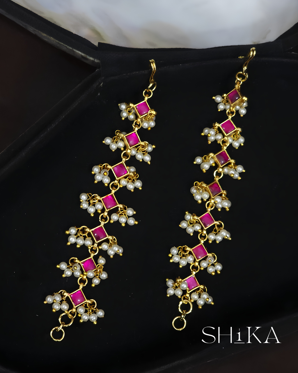 Champaswaralu Jadau Kundan Earrings
