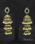 Maharani Tiered Jhumka Earrings