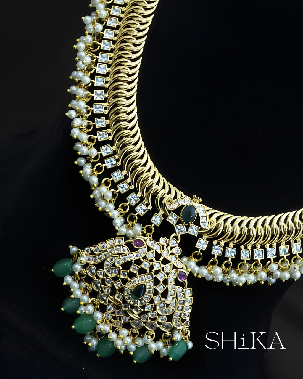 Jilebi Haram Necklace Set