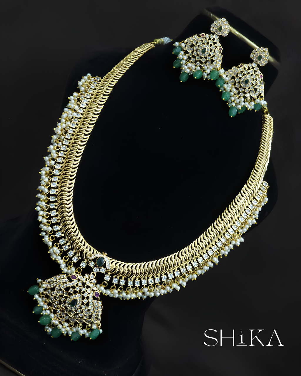 Jilebi Haram Necklace Set