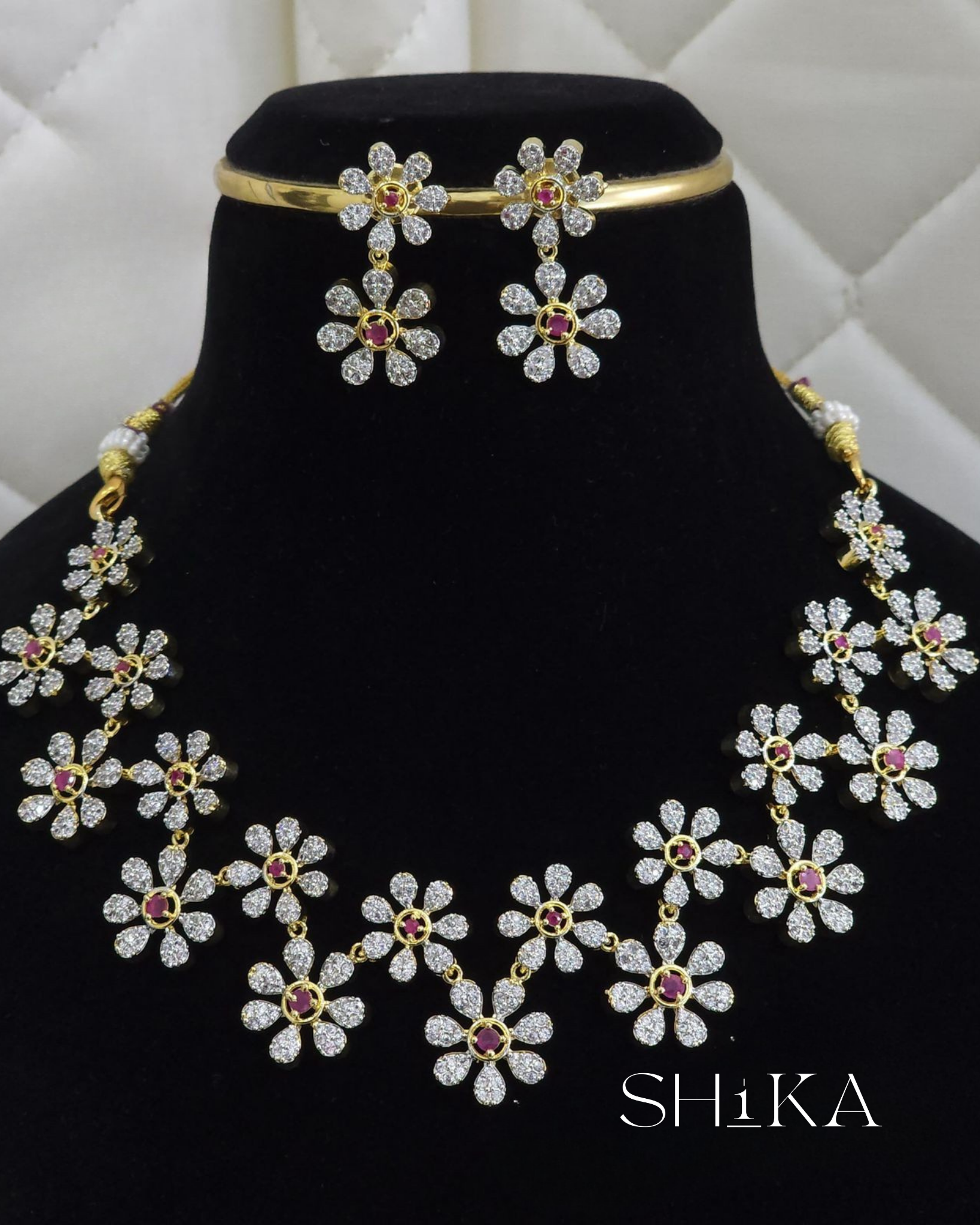 Sitara CZ Necklace Set