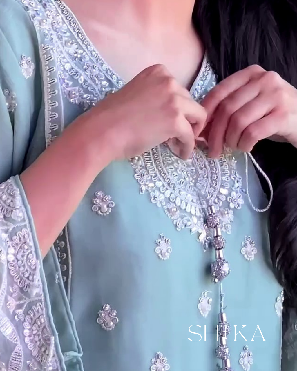 Ocean Mist Kurti Set