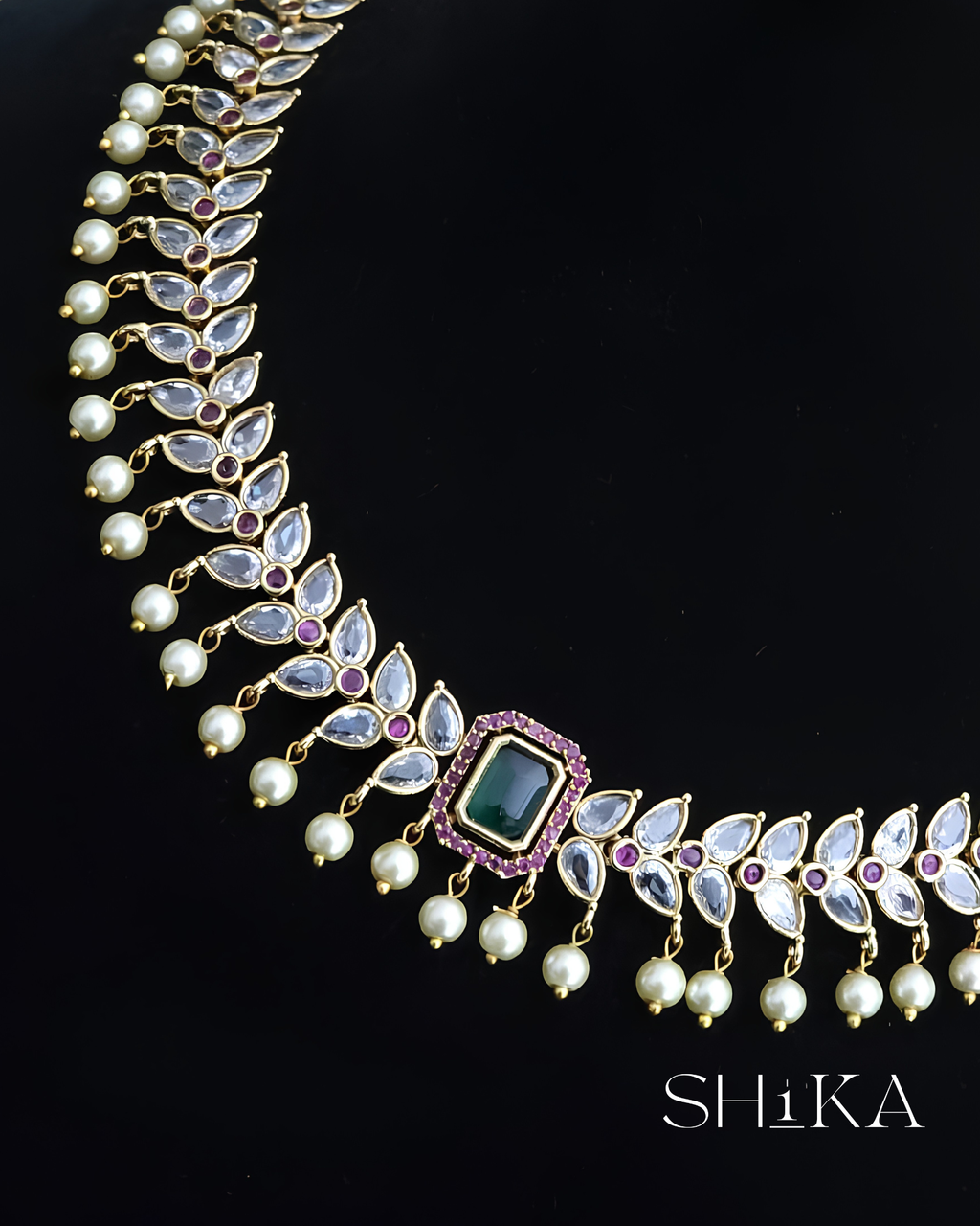 CZ Stone Necklace Set