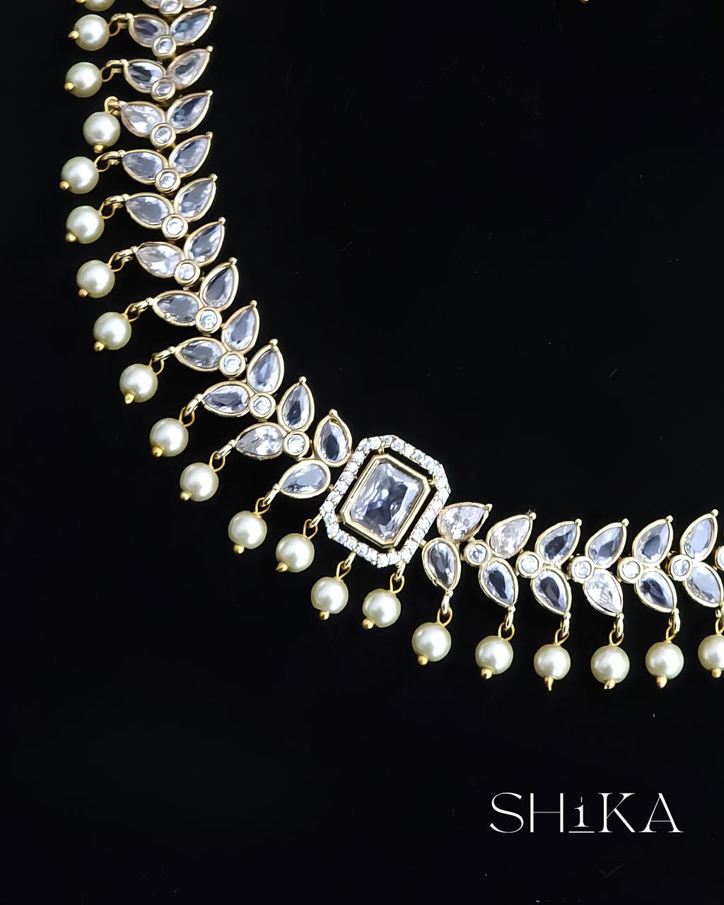 CZ Stone Necklace Set