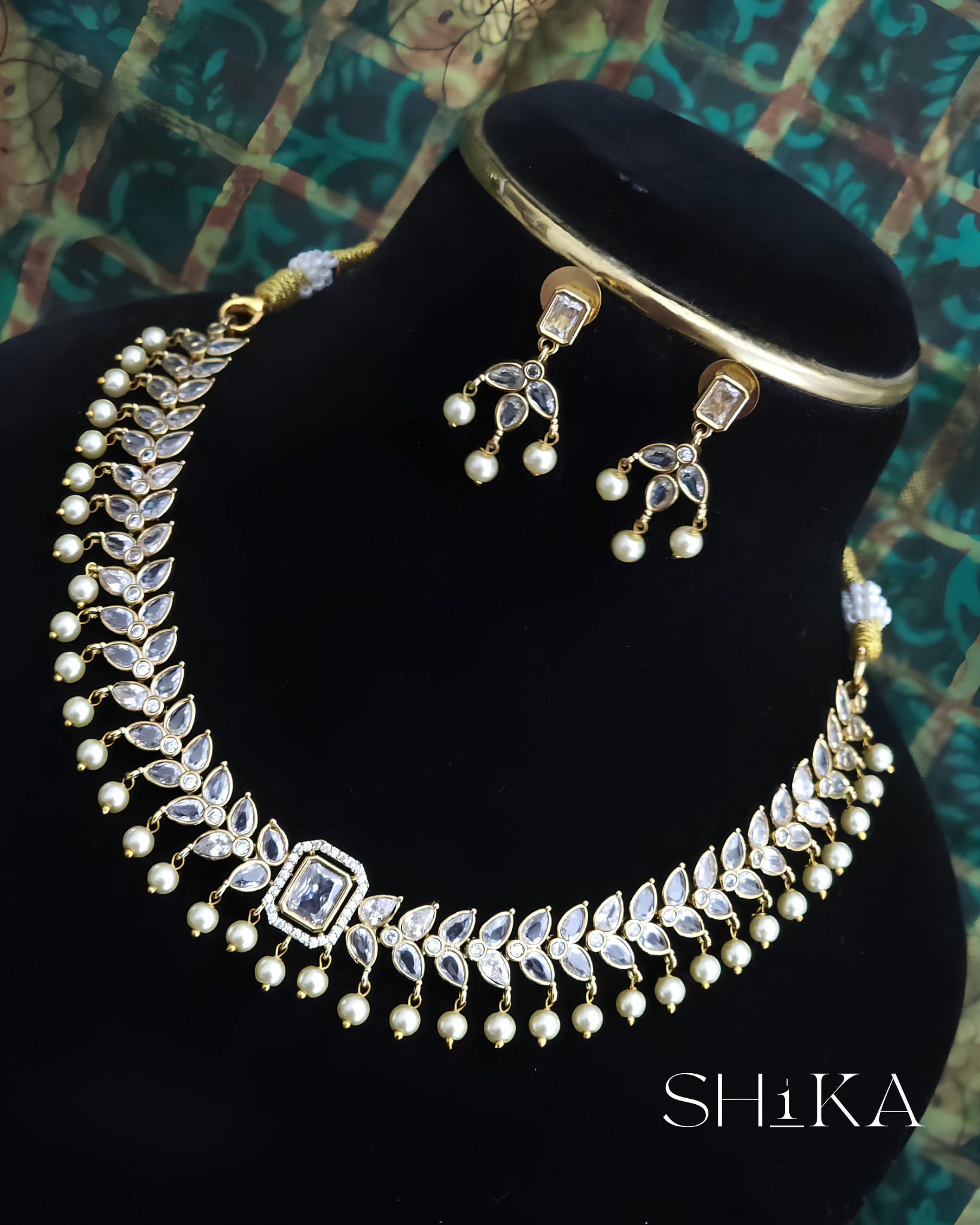 CZ Stone Necklace Set