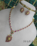Kempu Necklace Set
