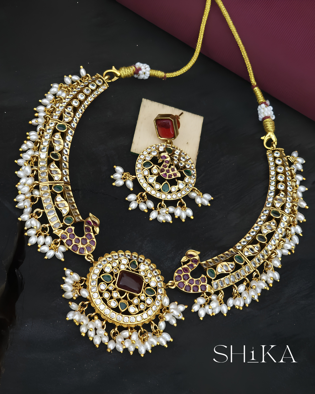 Rangmahal Kante Necklace Set