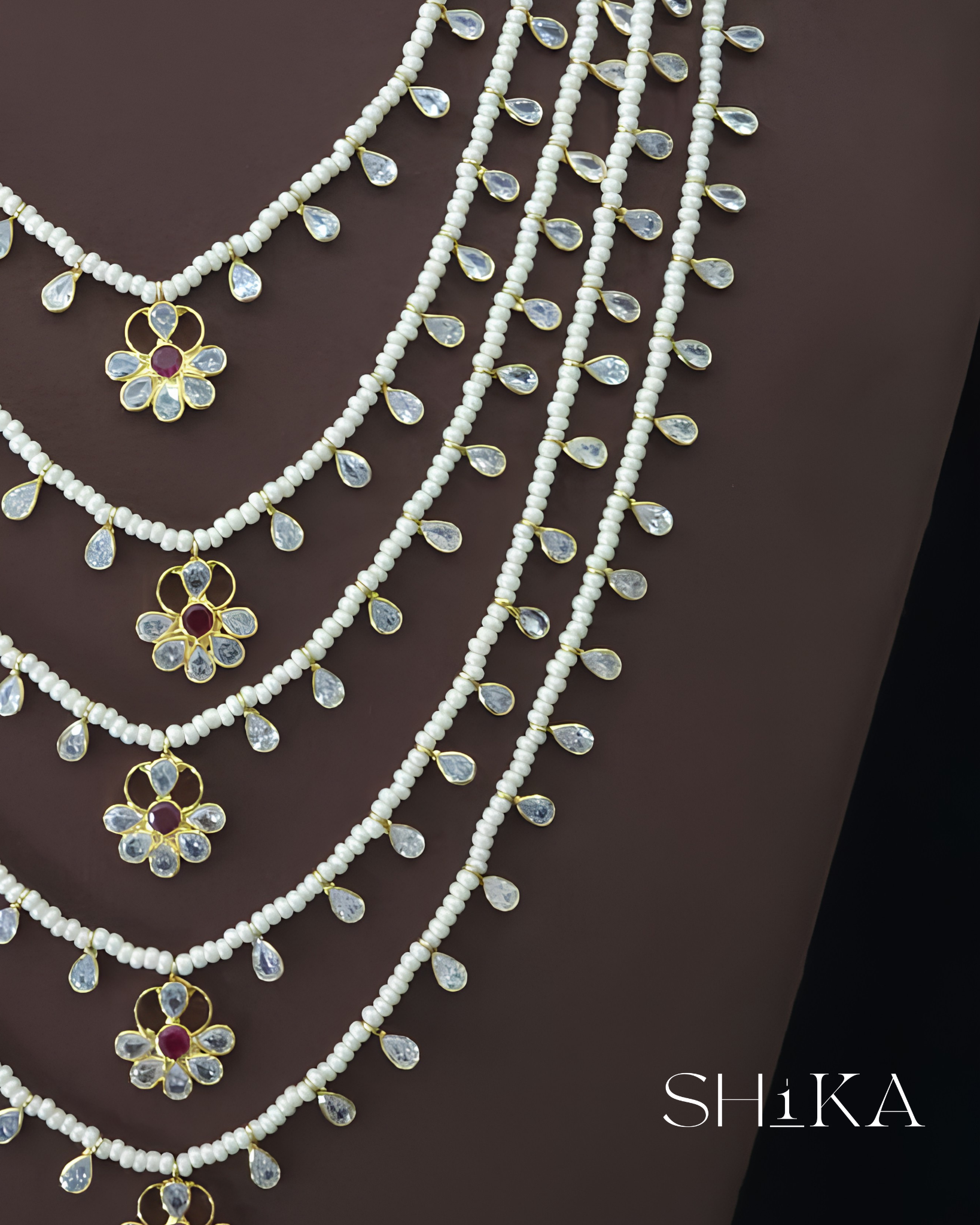 Sitara Layered Pearl Necklace