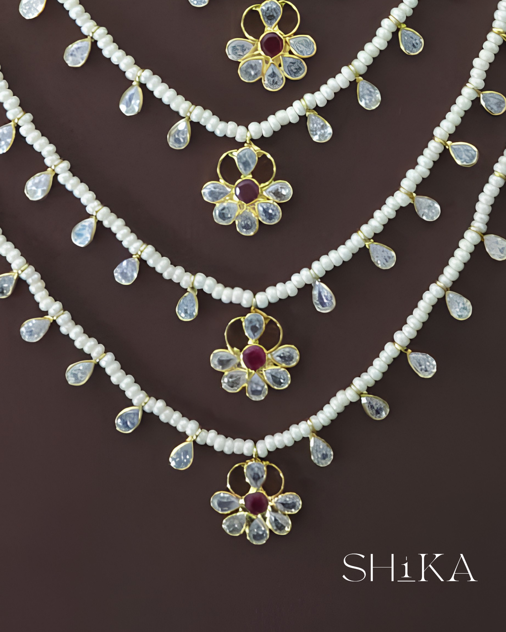 Sitara Layered Pearl Necklace