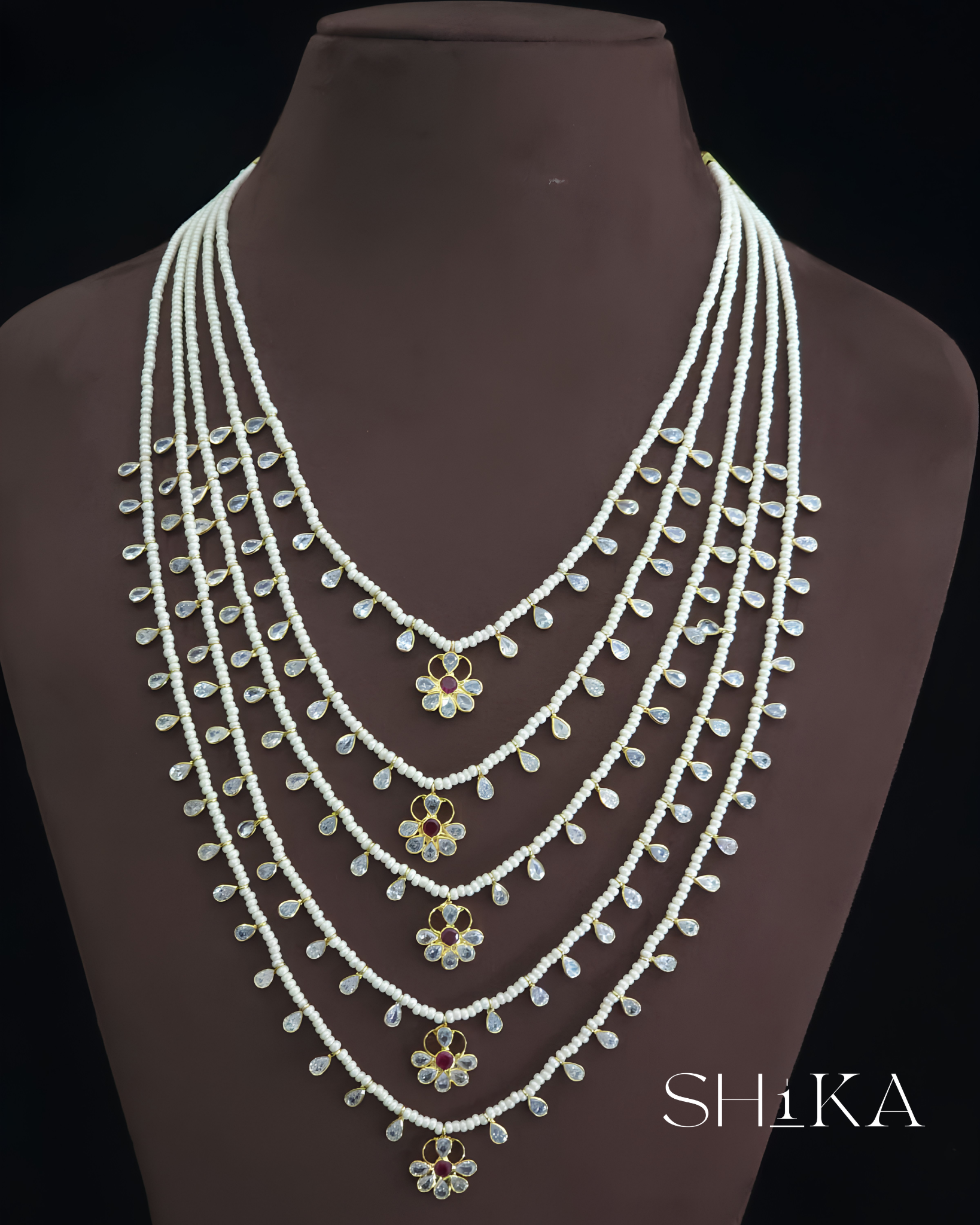 Sitara Layered Pearl Necklace