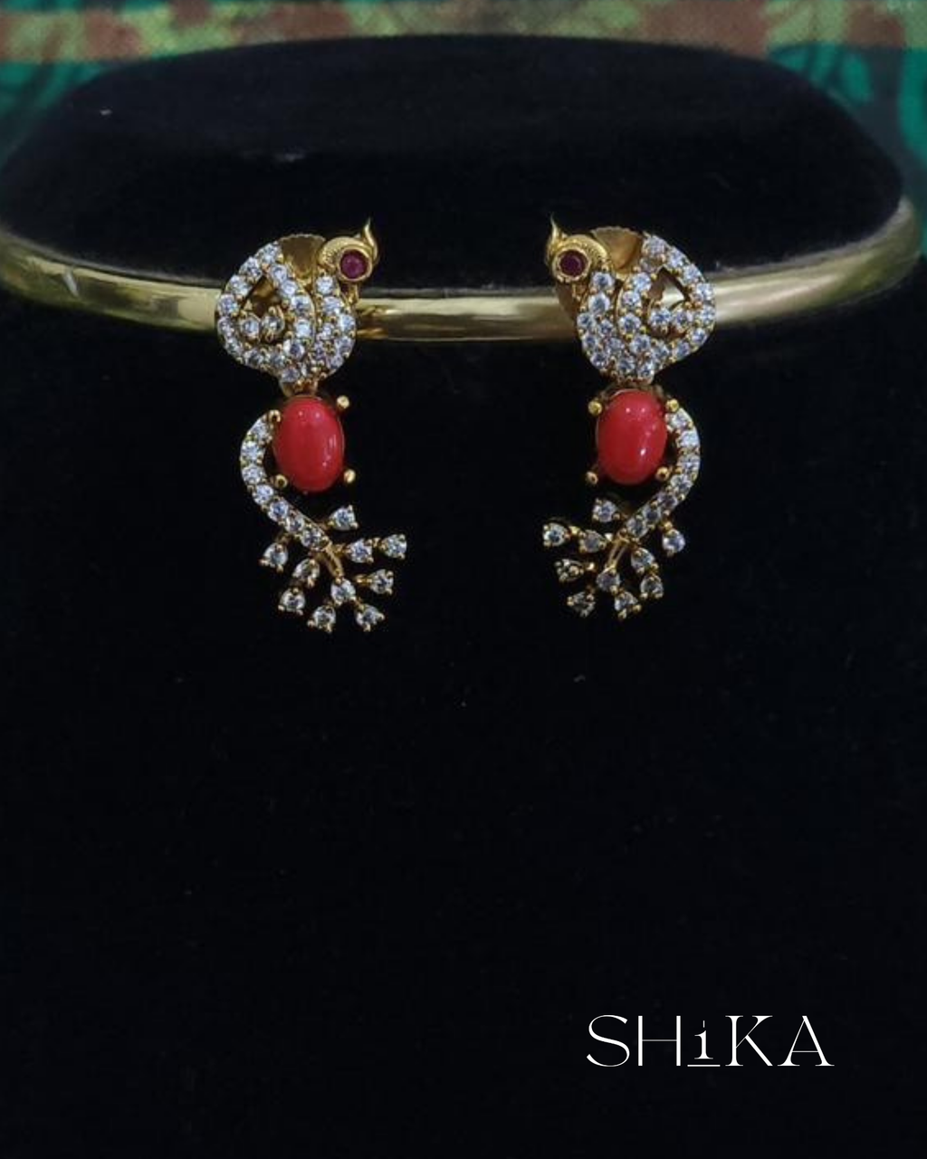 Mayura Peacock Necklace Set