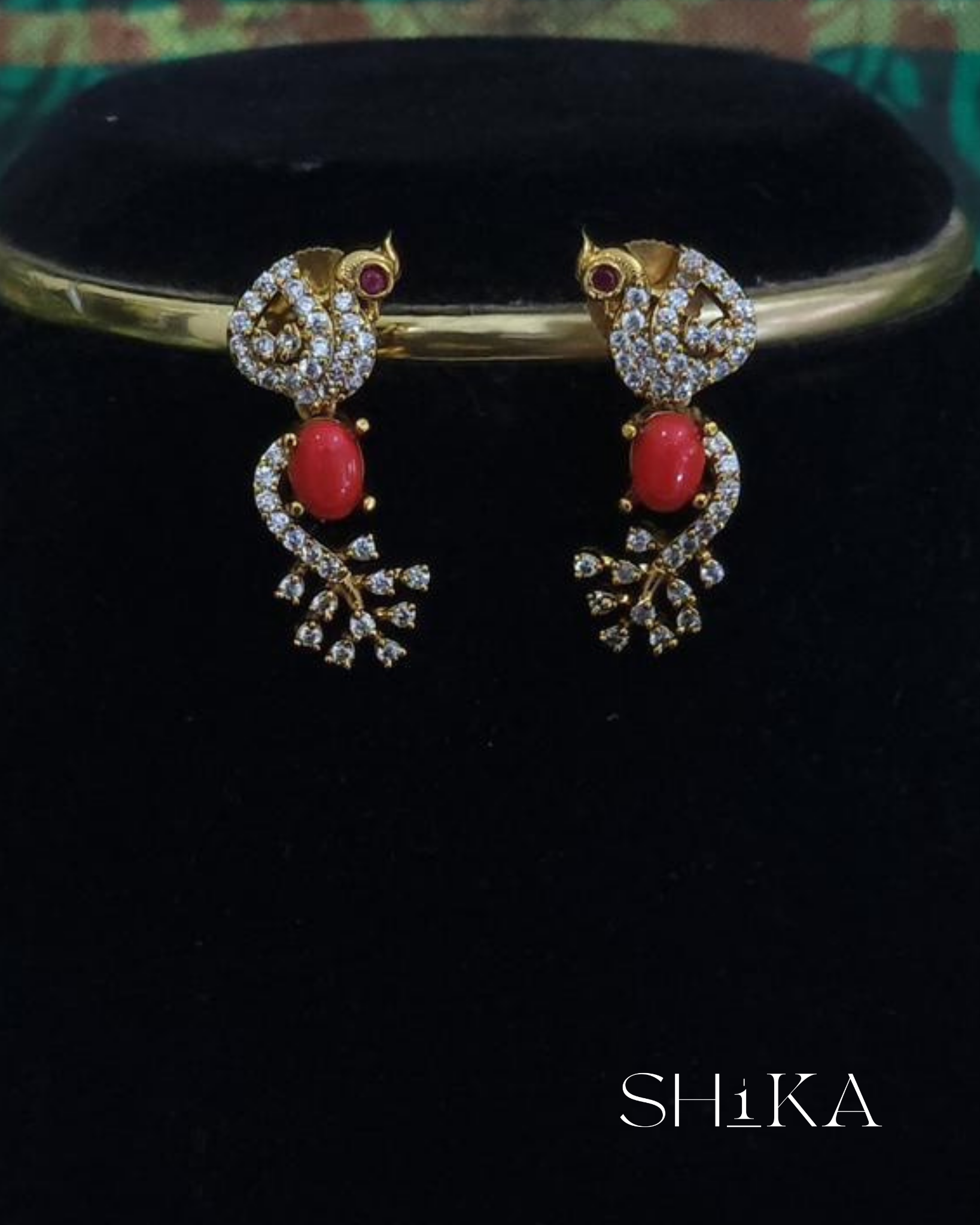 Mayura Peacock Necklace Set