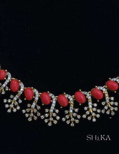 Mayura Peacock Necklace Set