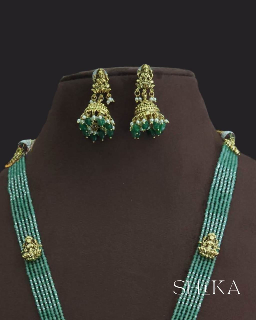 Laxmidevi Antique Long Necklace Set