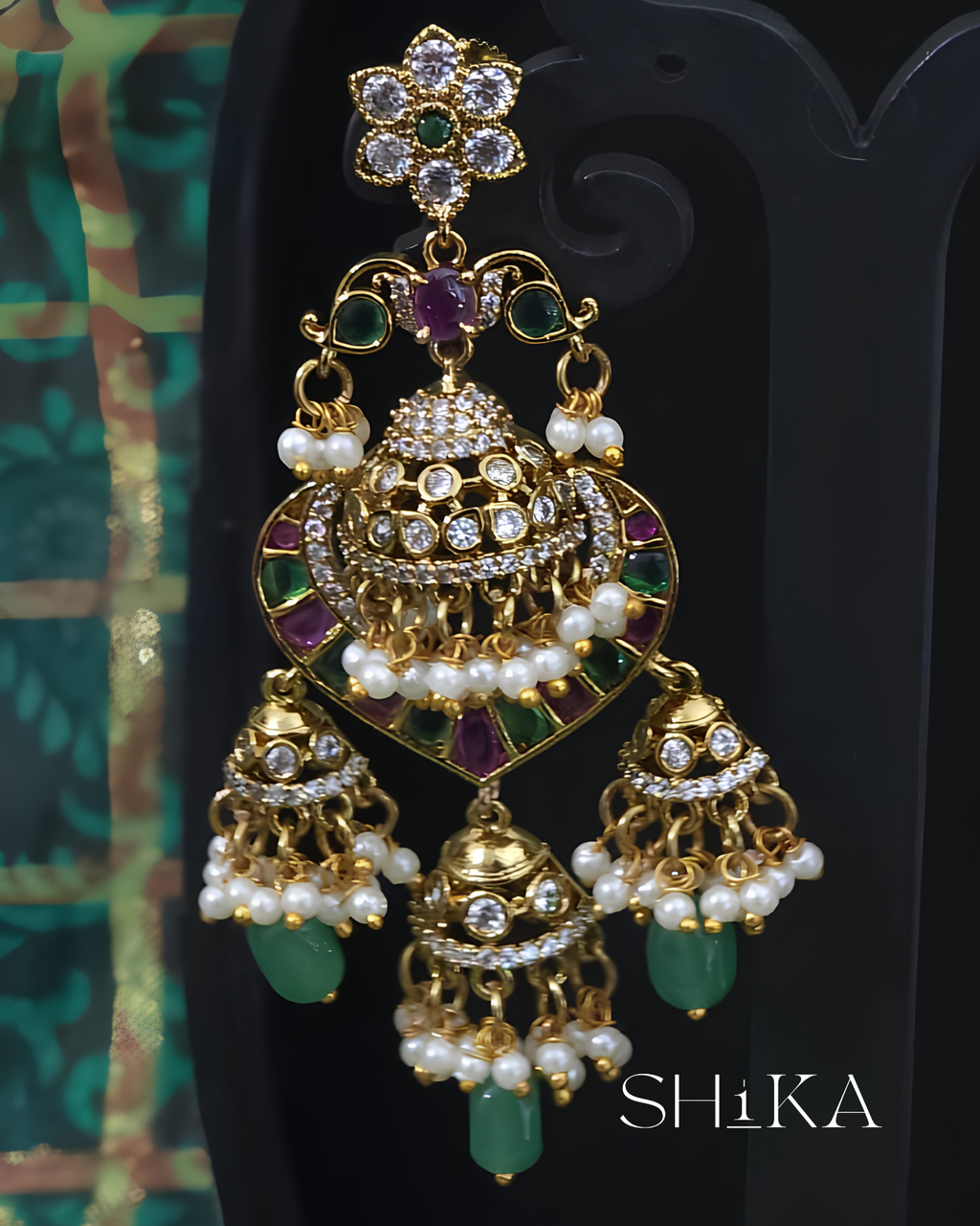 Mayuri Jhumka Earrings