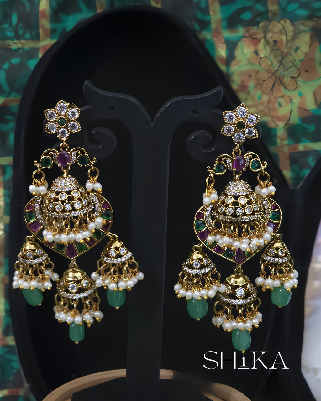 Mayuri Jhumka Earrings