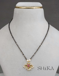 Bird Pendant Nalla Pusalu Necklace