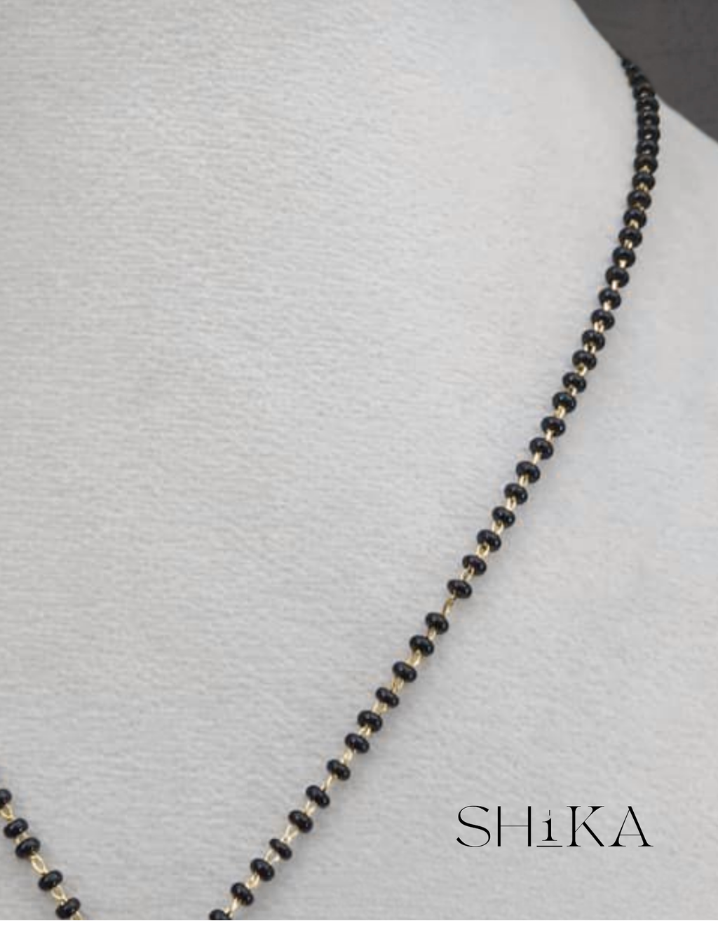 Bird Pendant Nalla Pusalu Necklace