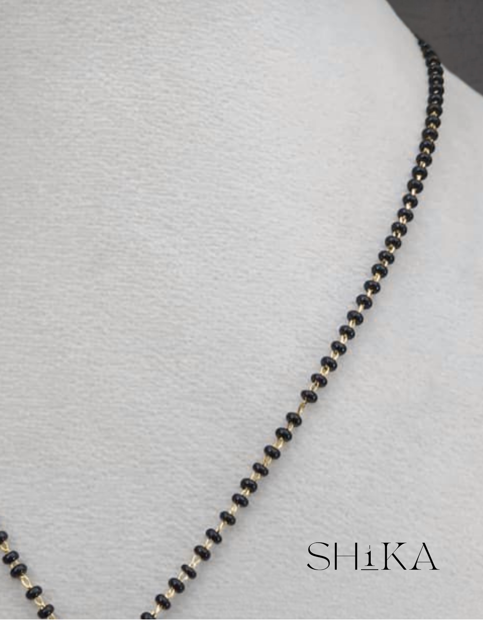 Bird Pendant Nalla Pusalu Necklace