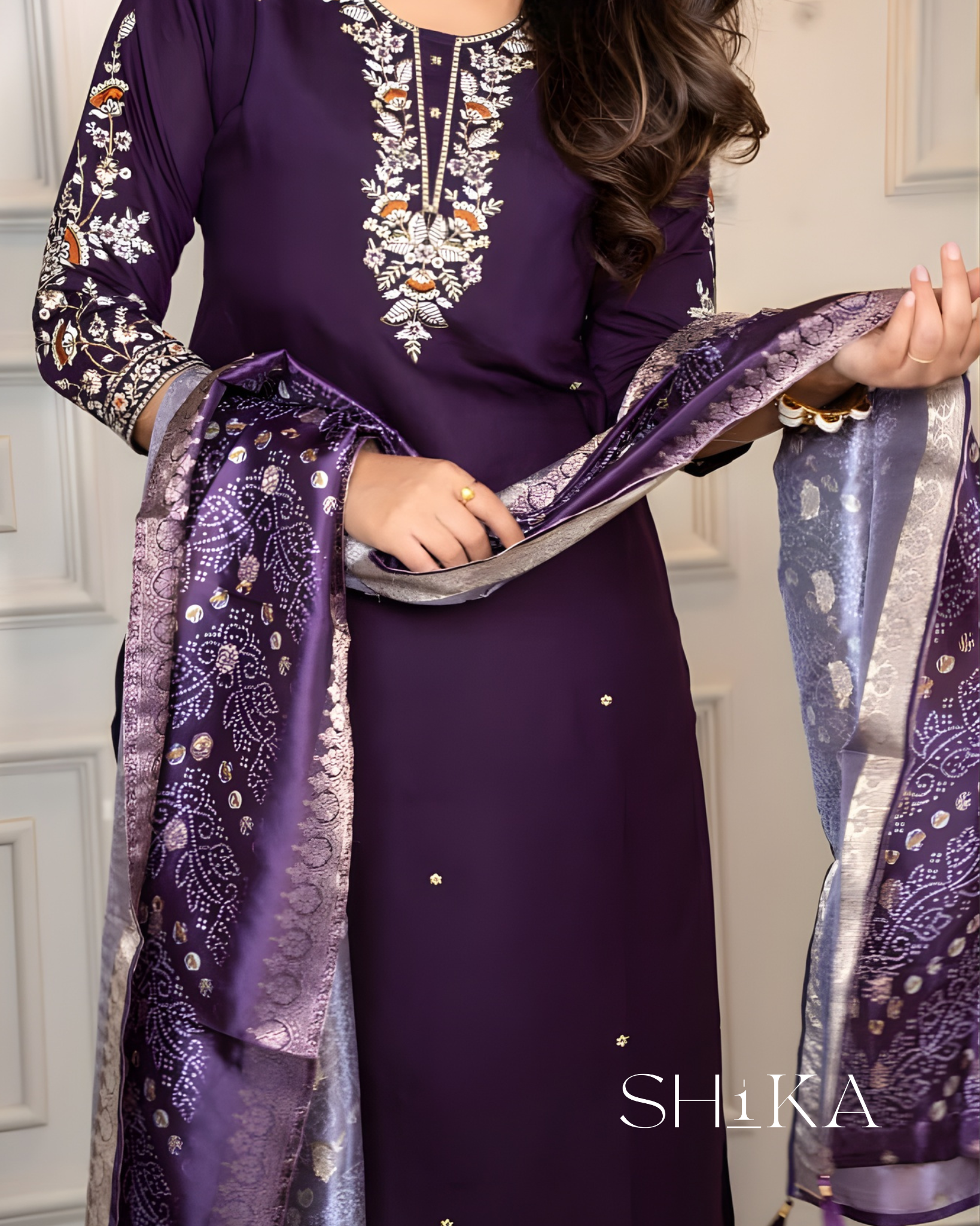 Amethyst Glow Kurti Set