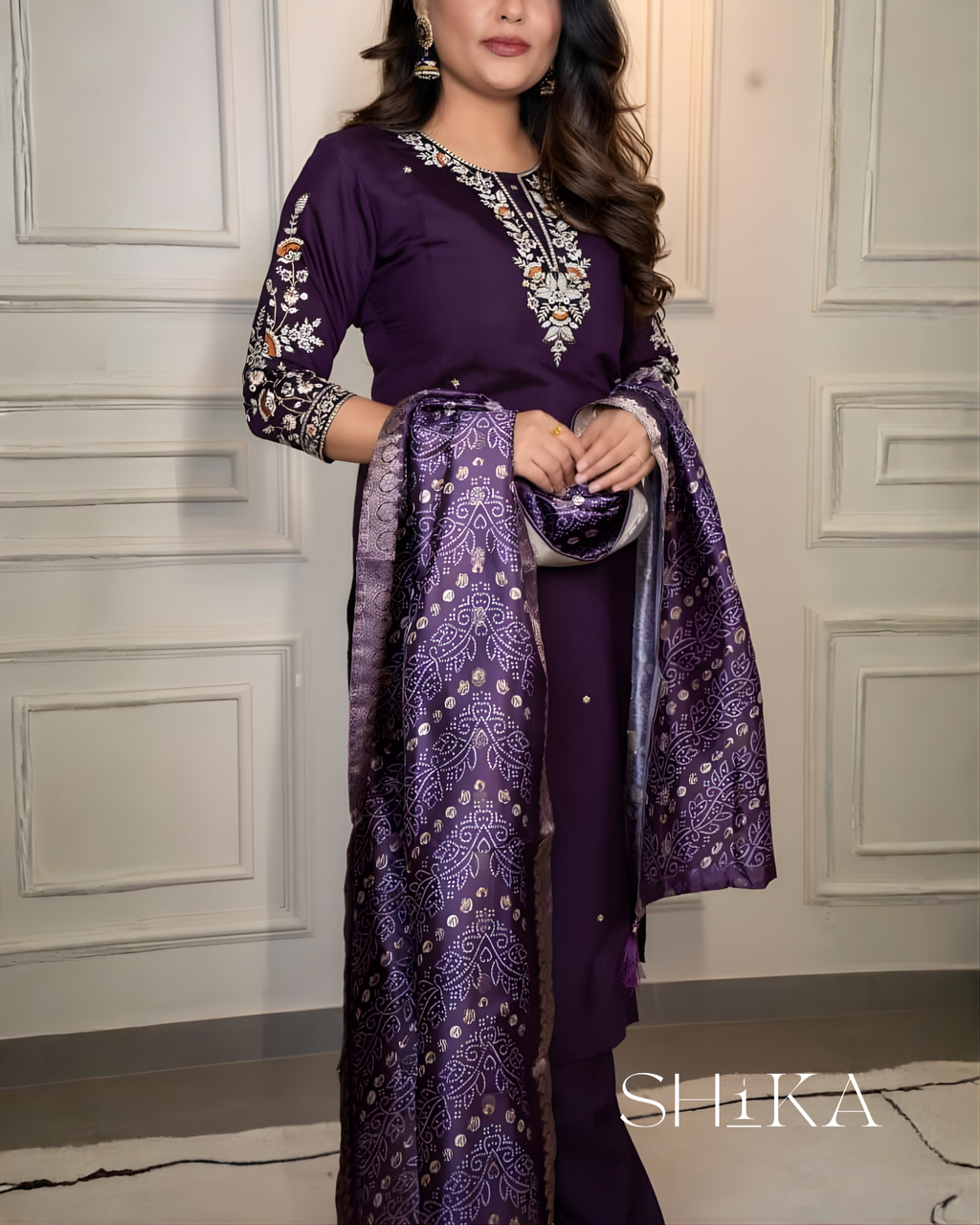 Amethyst Glow Kurti Set