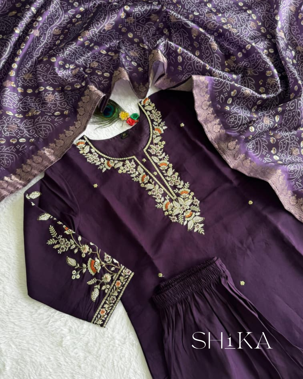 Amethyst Glow Kurti Set