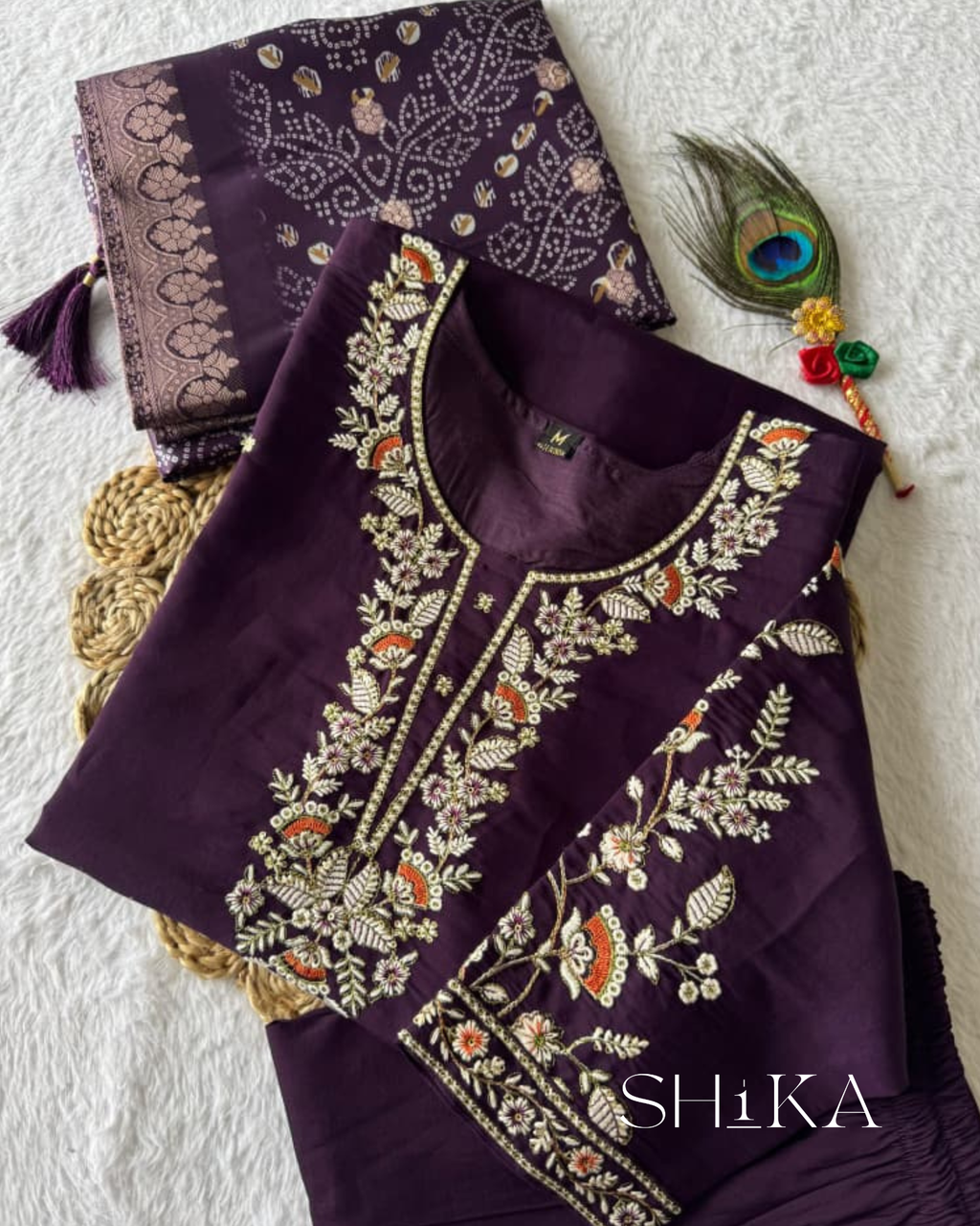 Amethyst Glow Kurti Set