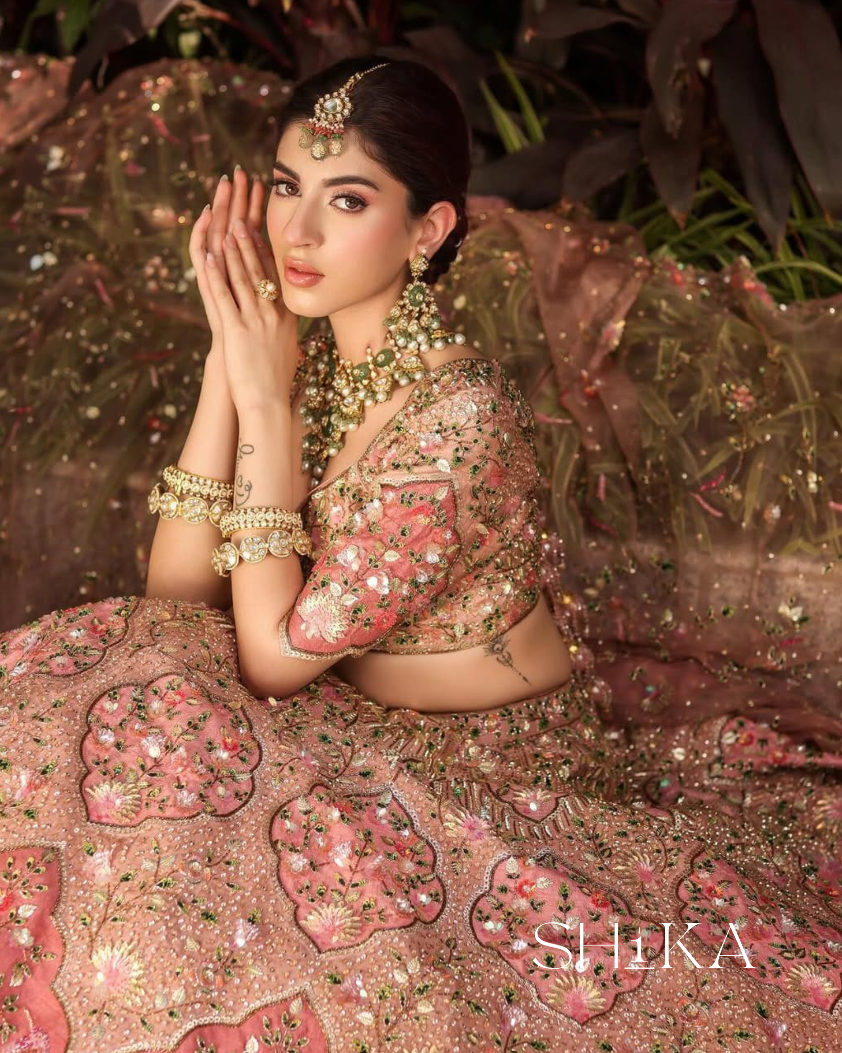 Auric Bloom Lehenga