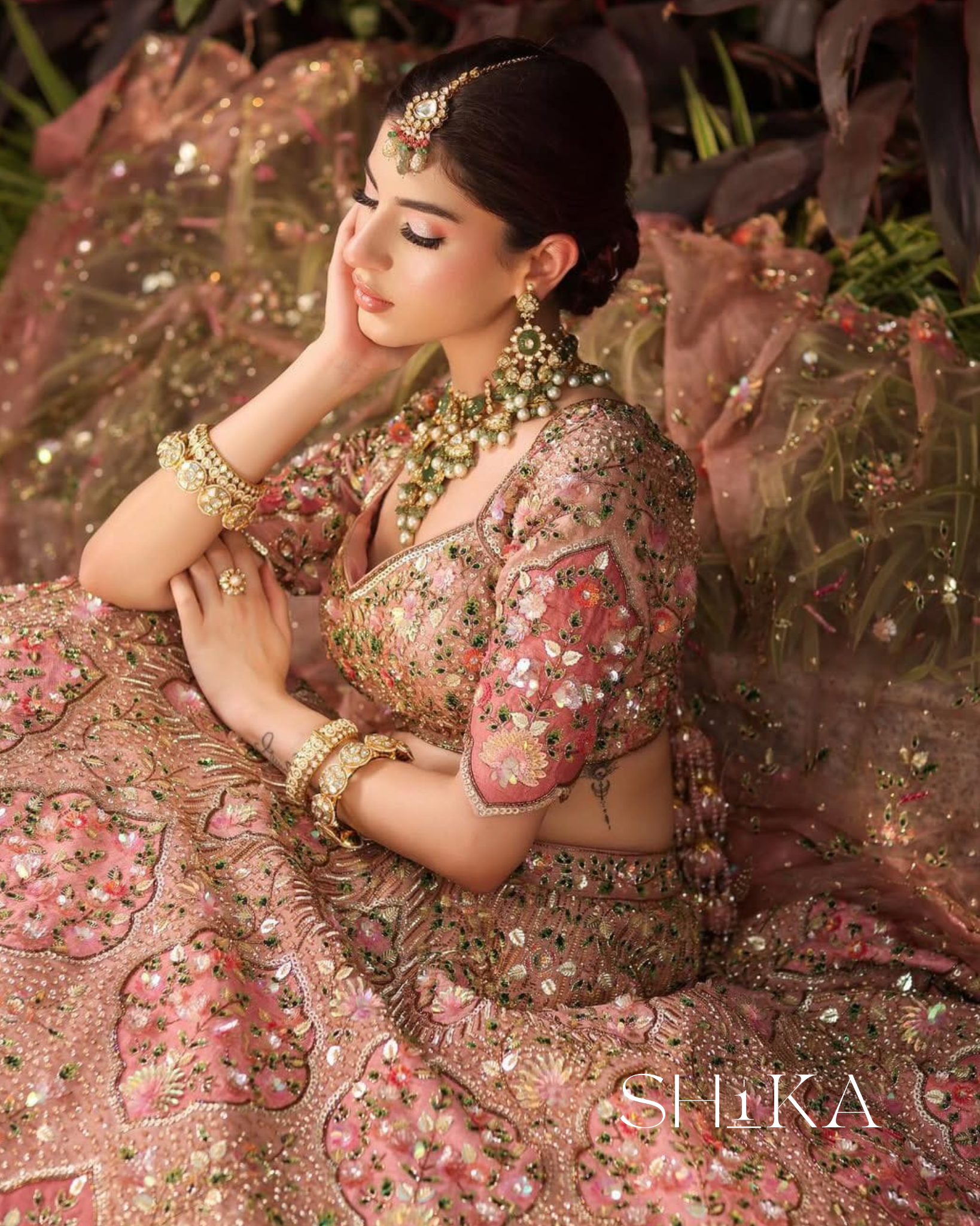 Auric Bloom Lehenga