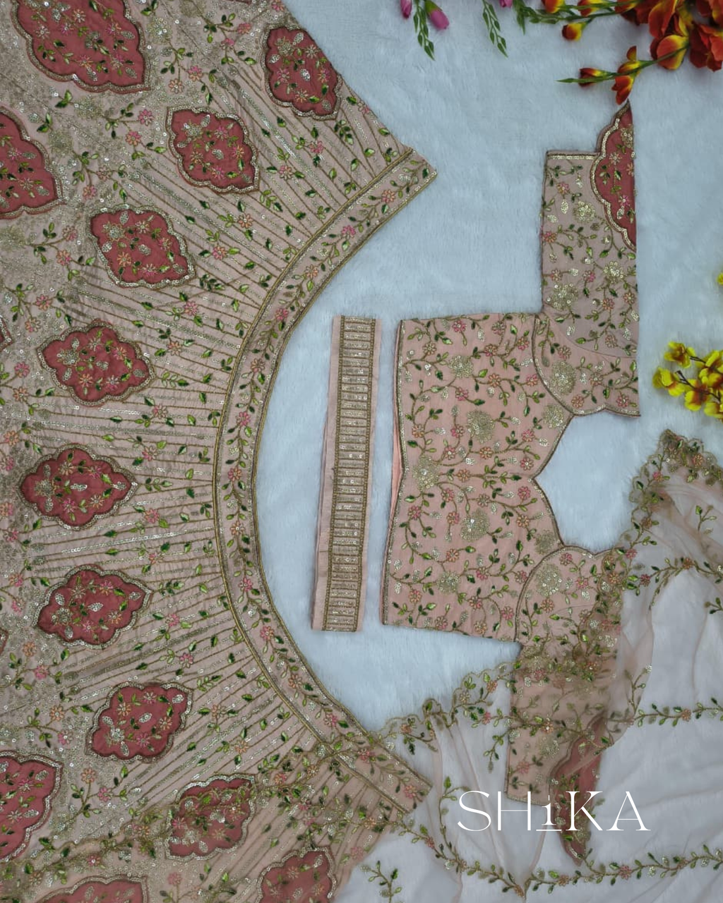 Auric Bloom Lehenga