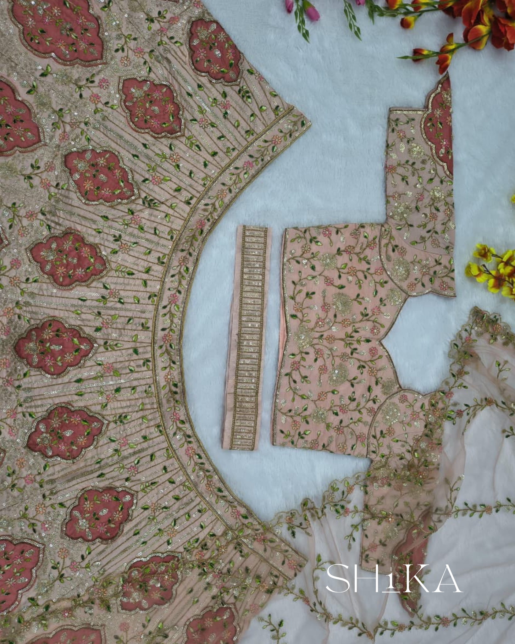 Auric Bloom Lehenga
