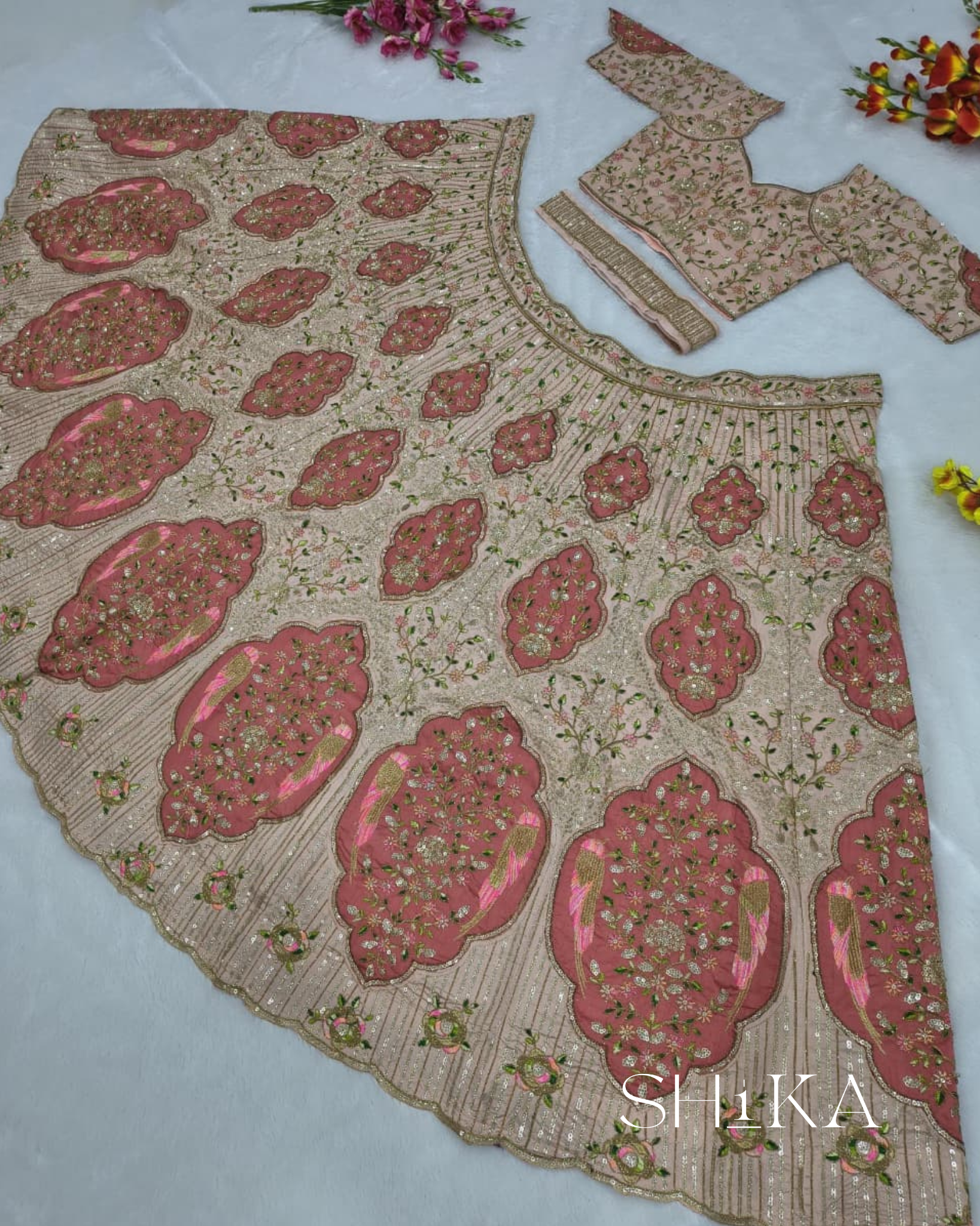 Auric Bloom Lehenga