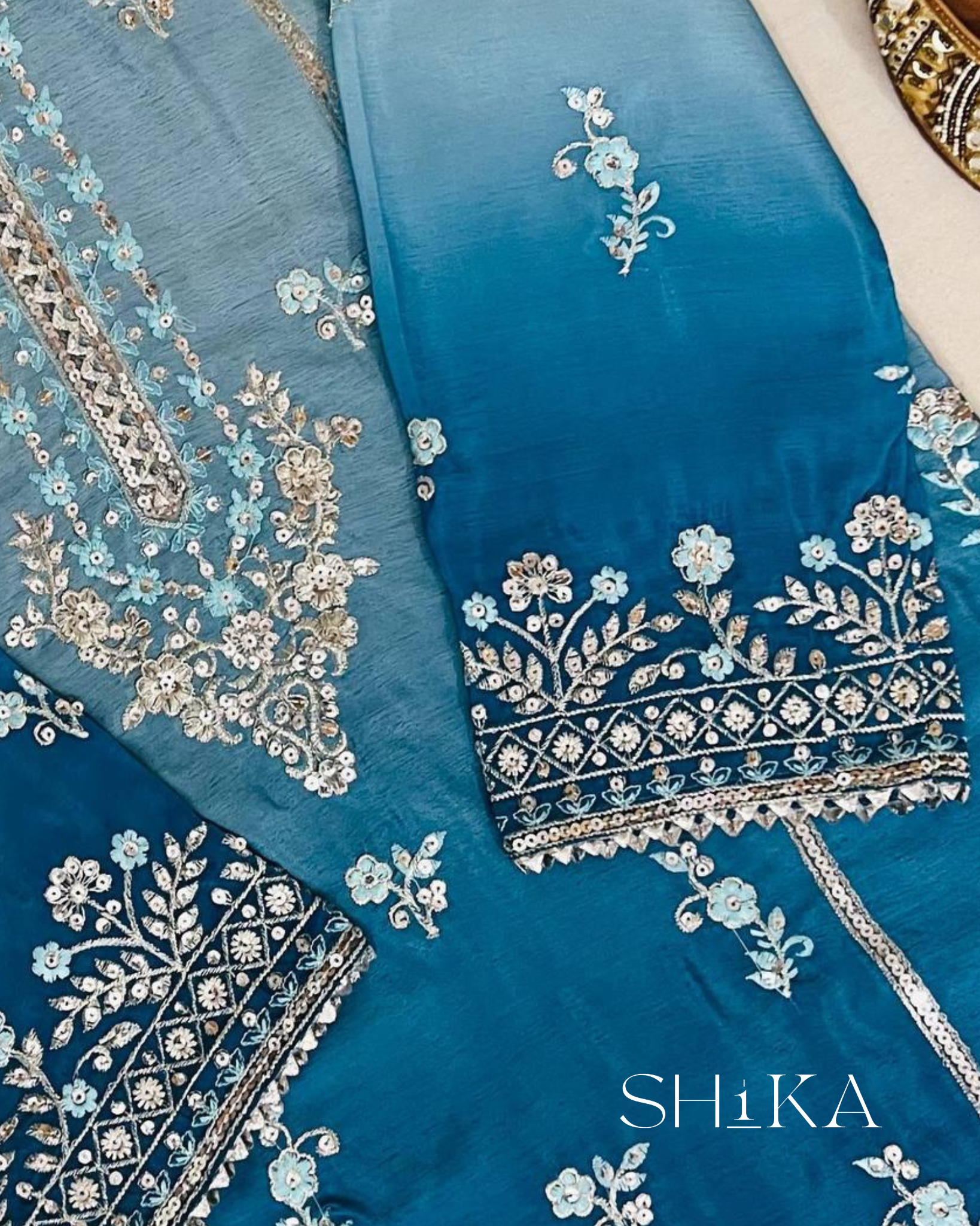 Blue Topaz Palazzo Set