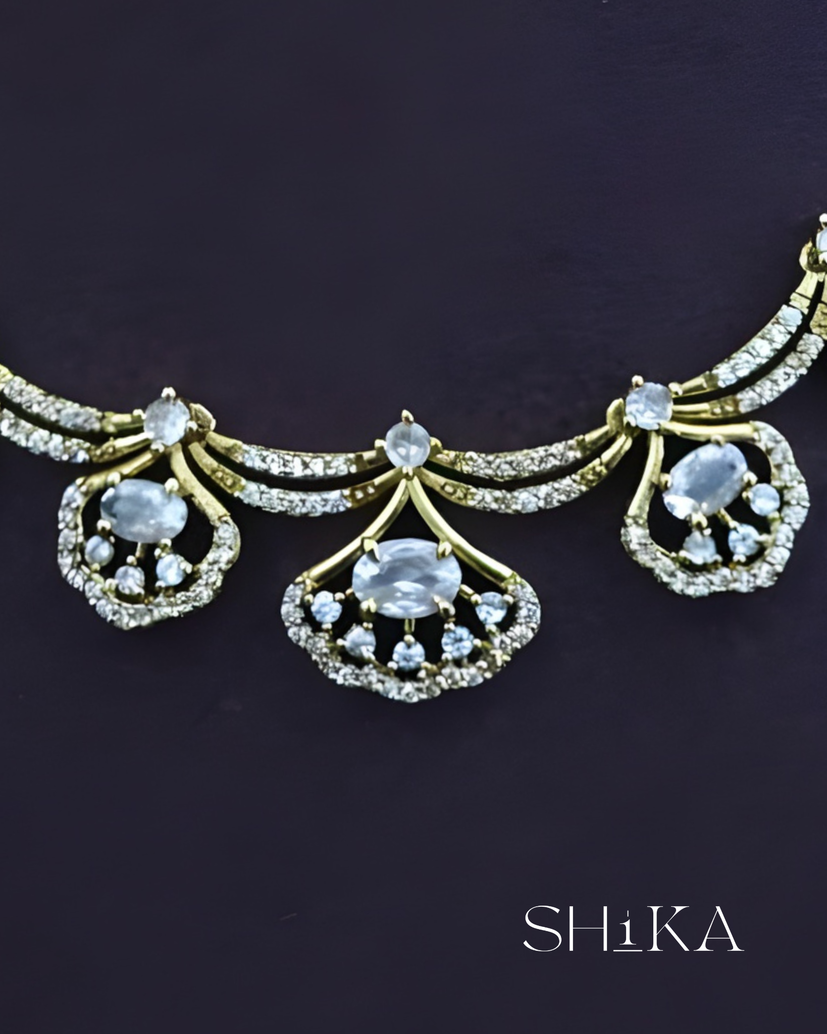 CZ Stone Necklace Set