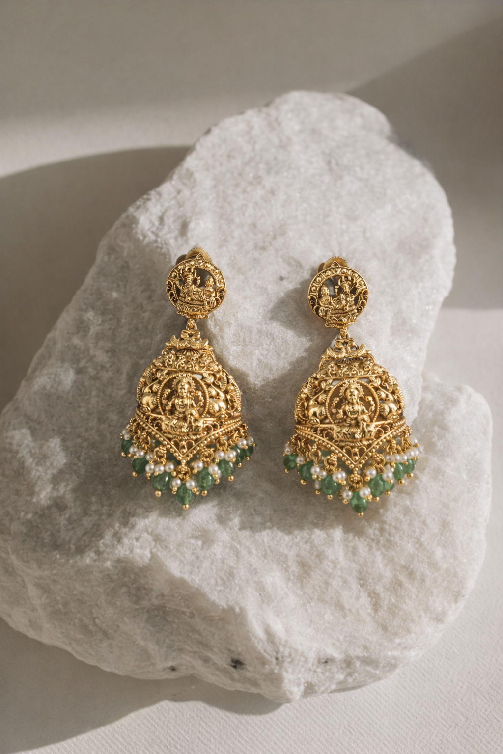 Antique Laxmidevi Jumkas Earrings