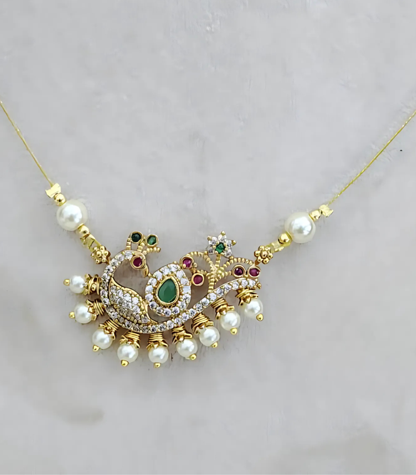 Peacock Invisible Necklace